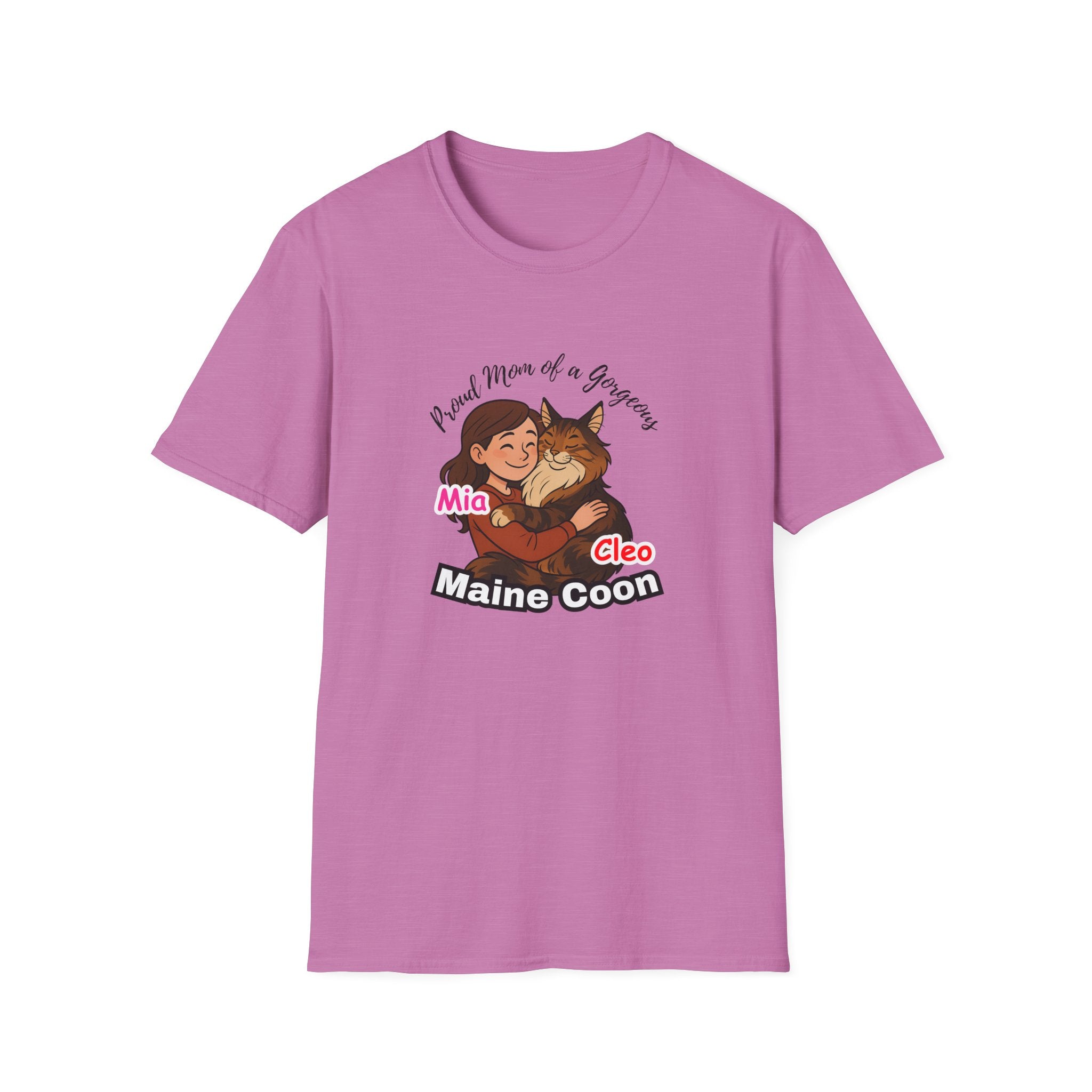 Cute Cat Lover T-Shirt: Perfect for Pet Parents, Gift for Cat Owners, Animal Lovers, Maine Coon Owners, Funny Cat Mom Shirt