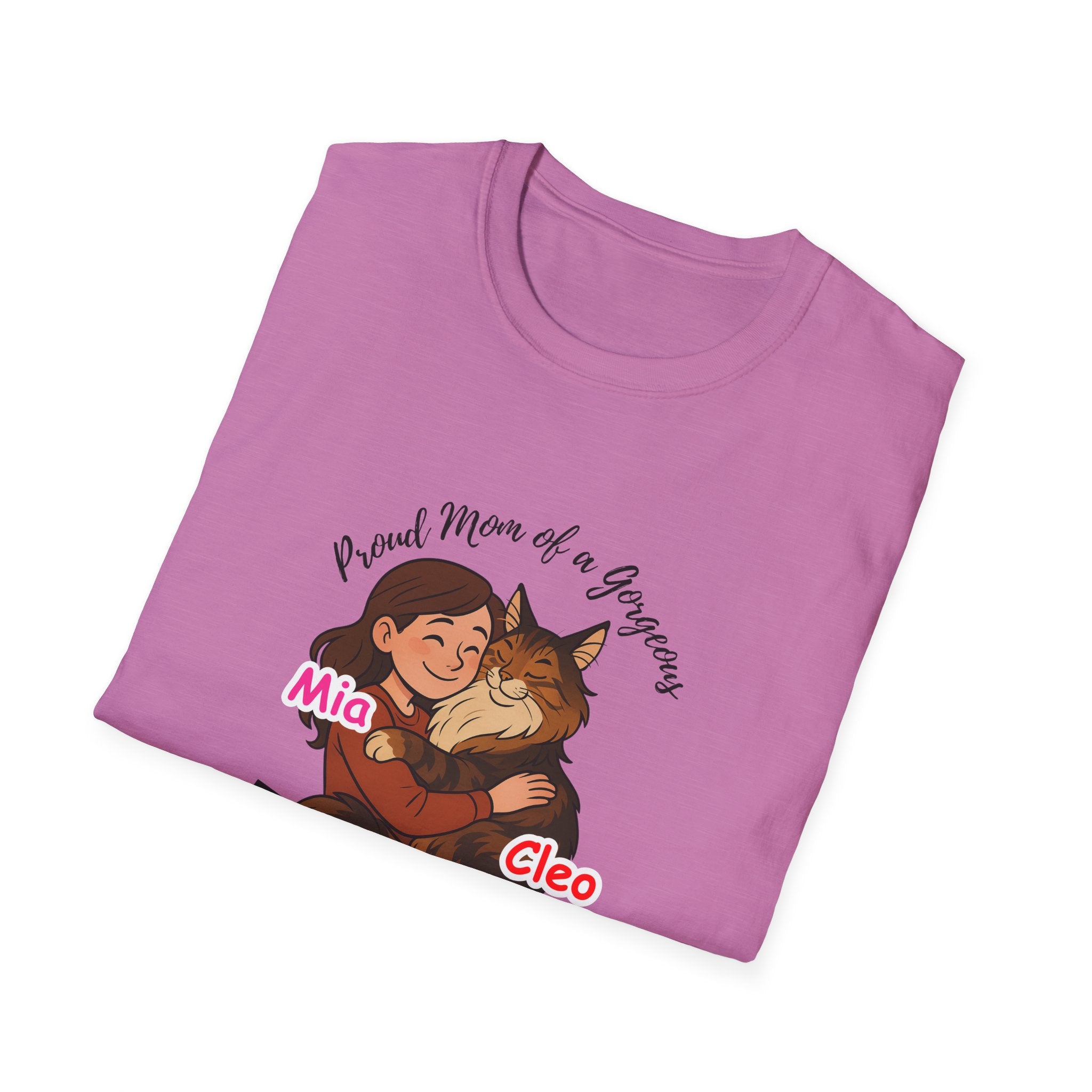 Cute Cat Lover T-Shirt: Perfect for Pet Parents, Gift for Cat Owners, Animal Lovers, Maine Coon Owners, Funny Cat Mom Shirt