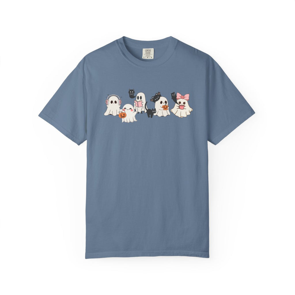 Gothic Ghosts Unisex T-shirt, Halloween Gift, Unique Colorful Tee, Ghost Hobbies Shirt, Spooky Clothing