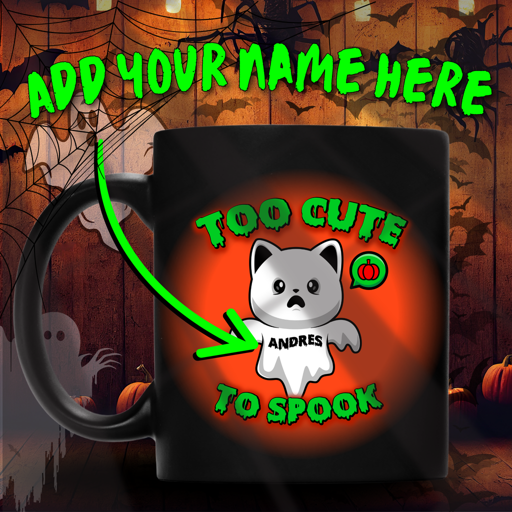 Cute Halloween Mug, Perfect Gift for Cat Lovers, Fun Coffee Cup, Spooky Decor, Personalized Drinkware