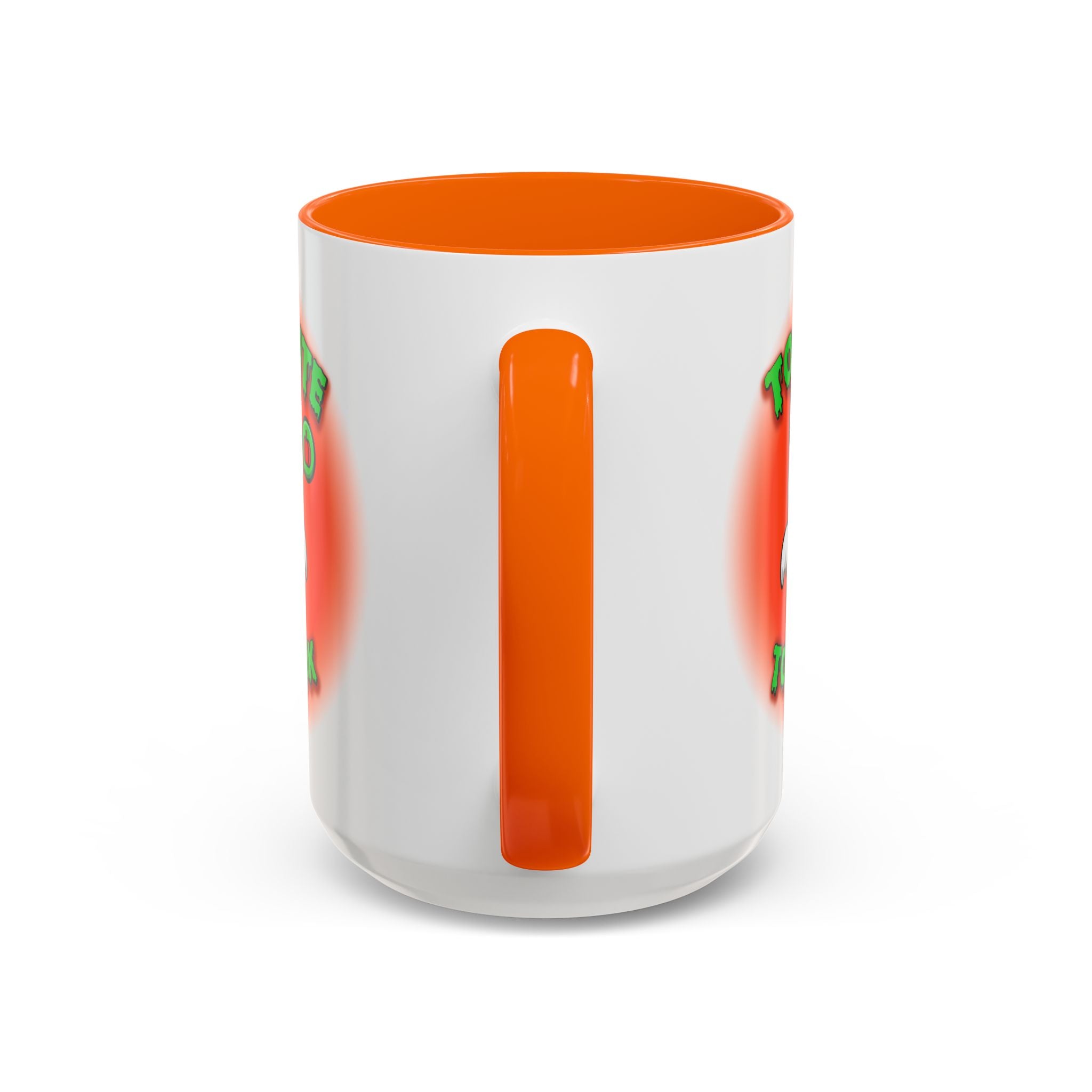 Halloween Accent Mug, Cute Ghost Cat, Too Cute To Spook, Custom Name Gift, Cat Lover Mug, Spooky Season Cup, Orange and White, Pink Handle,