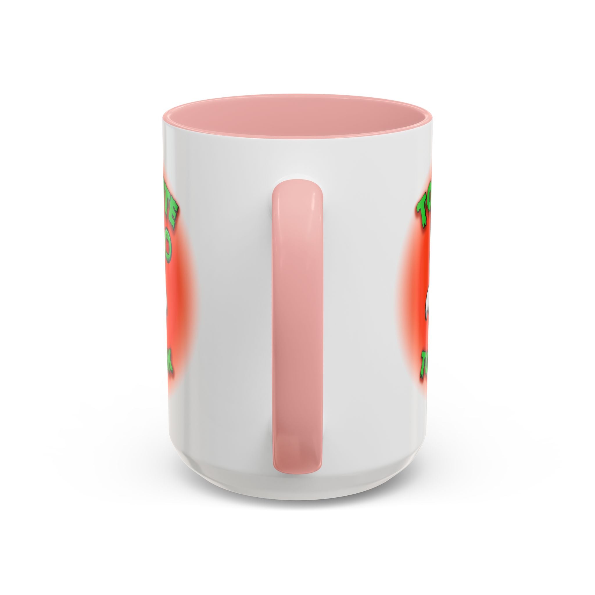 Halloween Accent Mug, Cute Ghost Cat, Too Cute To Spook, Custom Name Gift, Cat Lover Mug, Spooky Season Cup, Orange and White, Pink Handle,