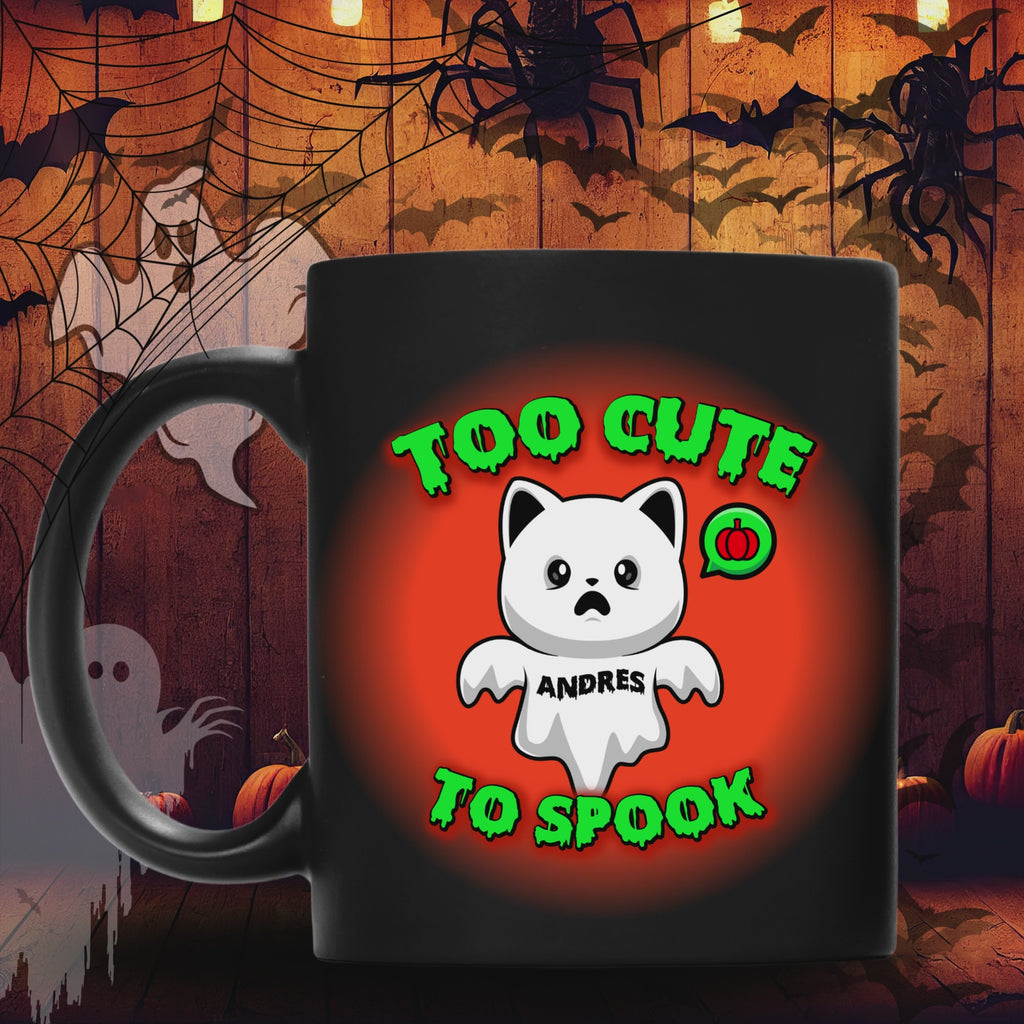 Cute Halloween Mug, Perfect Gift for Cat Lovers, Fun Coffee Cup, Spooky Decor, Personalized Drinkware